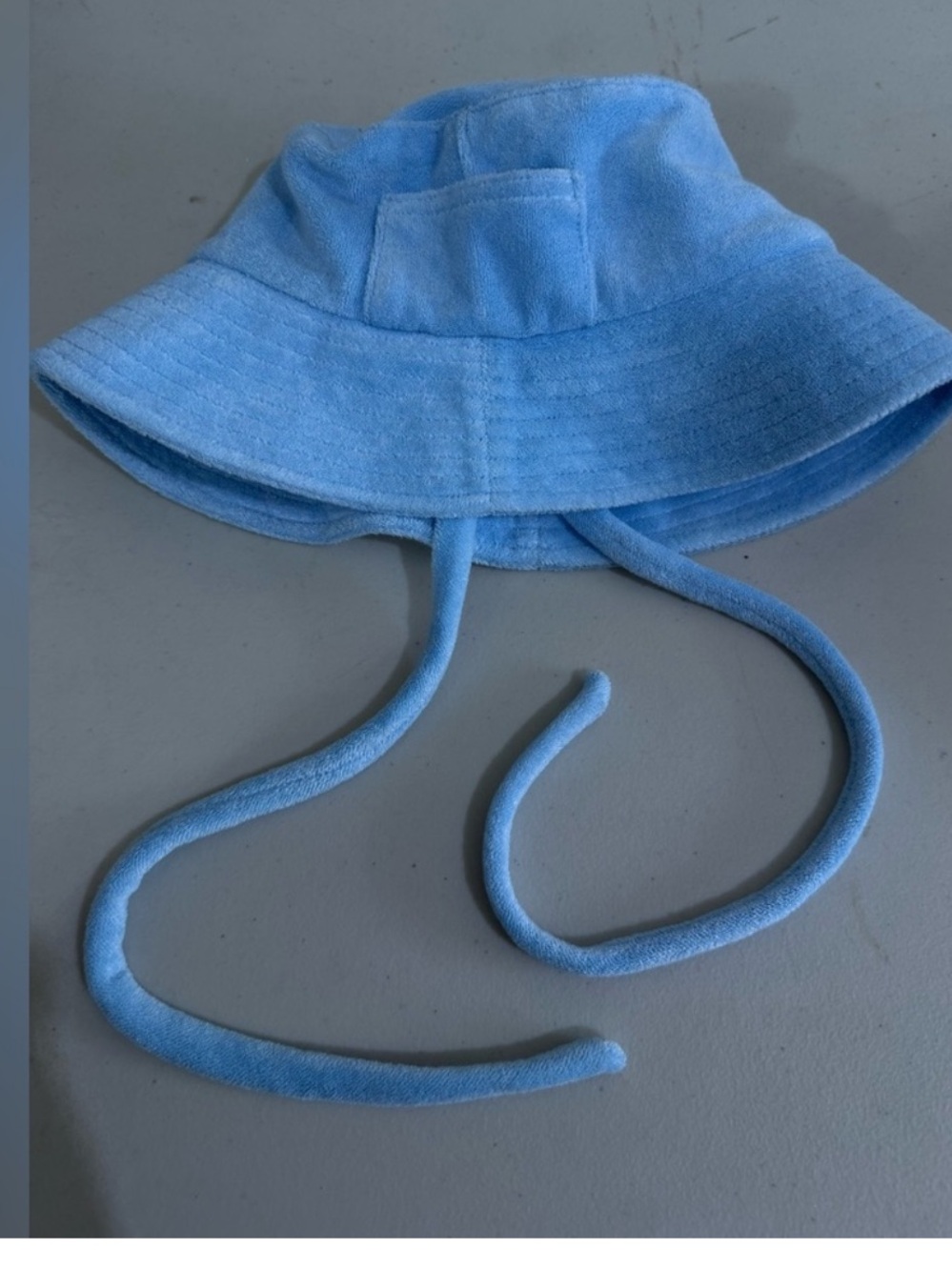 Lack Of Color Kids Light Blue Bucket Hat with Chin Ties